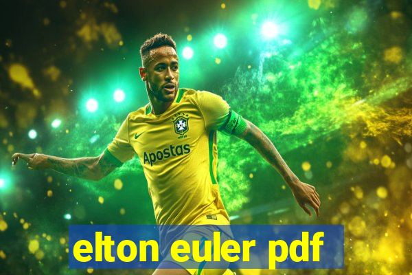 elton euler pdf