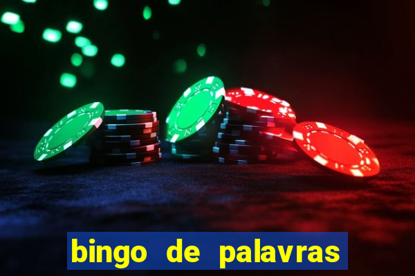 bingo de palavras 3 ano