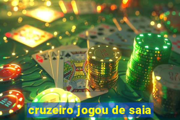 cruzeiro jogou de saia