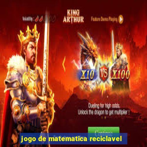 jogo de matematica reciclavel