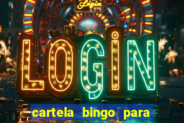 cartela bingo para cha de cozinha imprimir gratis