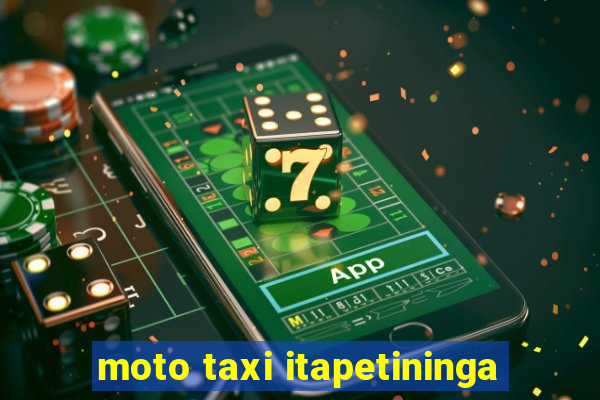 moto taxi itapetininga