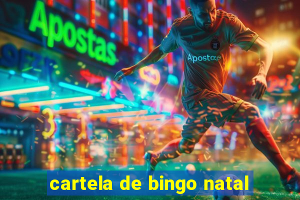 cartela de bingo natal